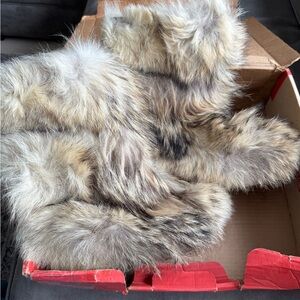 Vintage Fur / Shearling Lined Mocatem by Nap Gignac Boots sz 7 Made in Canada